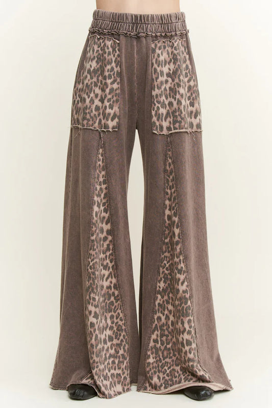 Norrell Leopard Patch Pants