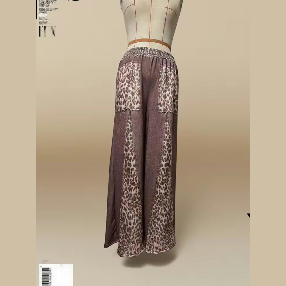 Norrell Leopard Patch Pants