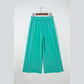 Odessa Sea Green Mineral Wash Drawstring Elastic Waist Raw Hem Loose Pants