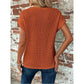 Hanny Copper Crush Waffle Knit Top