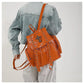 PU Leather Rivet Cross Backpack - 4 Colors