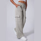 Orly Lace-up High Waist Wide Leg Workout Pants