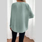 Paxton Moonlight Jade Textured Raglan Sleeve Knit Loose Top