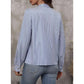 Peggy Striped Tie Neck Blouse
