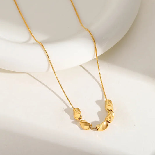 18K Gold Plated Petal Necklace