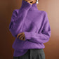 Phelps Purple Shadow Grid Luxe Sweater