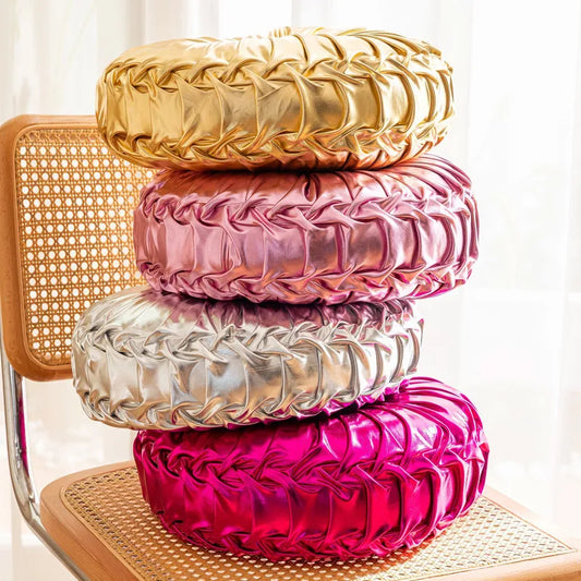 Lustre Bloom Tufted Accent Cushions - 4 Colors