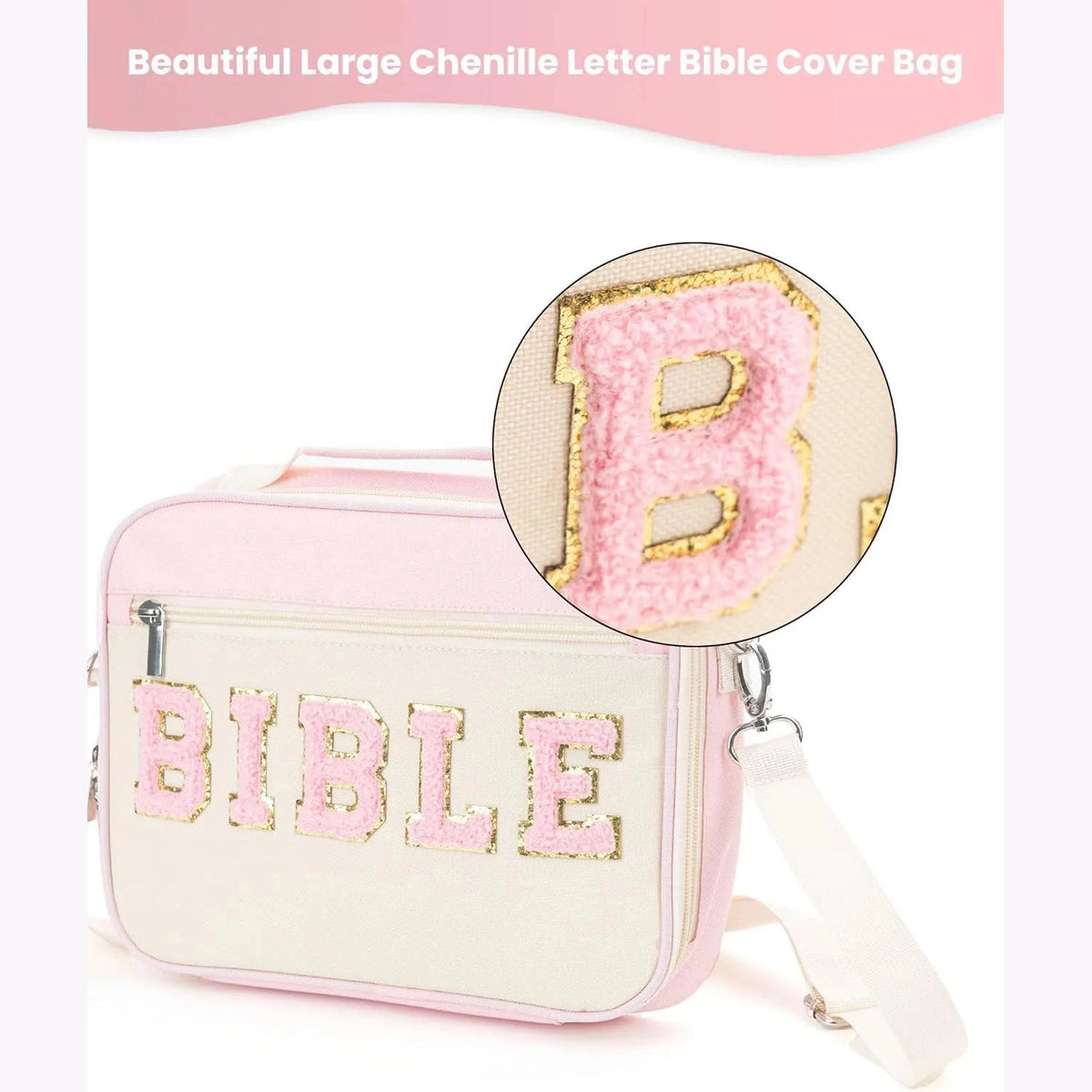 Bible Chenille Cover Bag - 4 Colors