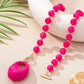 Pink Statement Toggle Necklace