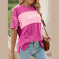 Janessa Bold Pink Duo‑Tone Top