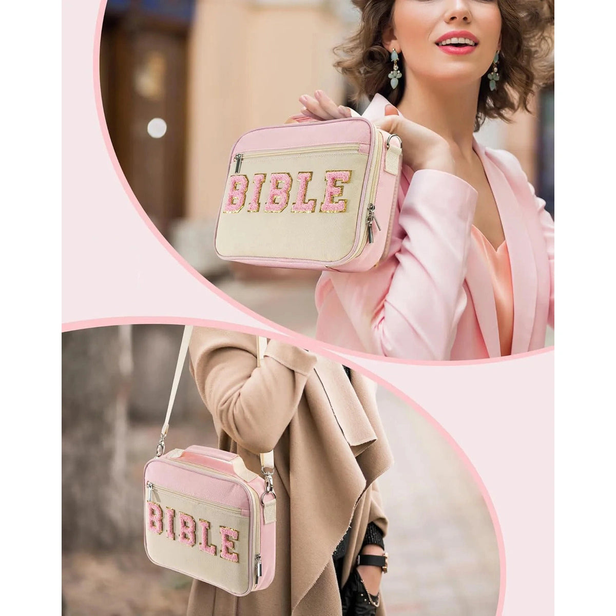 Bible Chenille Cover Bag - 4 Colors