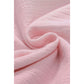 Verena Pink Crinkled Cotton Gauze Ruffle Sleeve Blouse