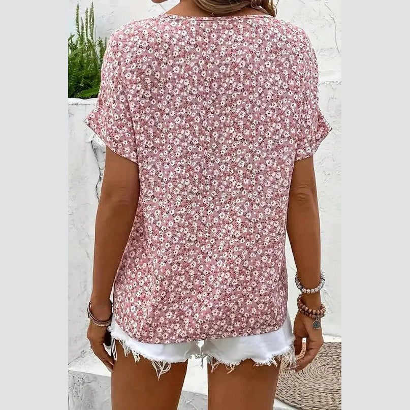 Kylissa Pink Floral Breeze Blouse