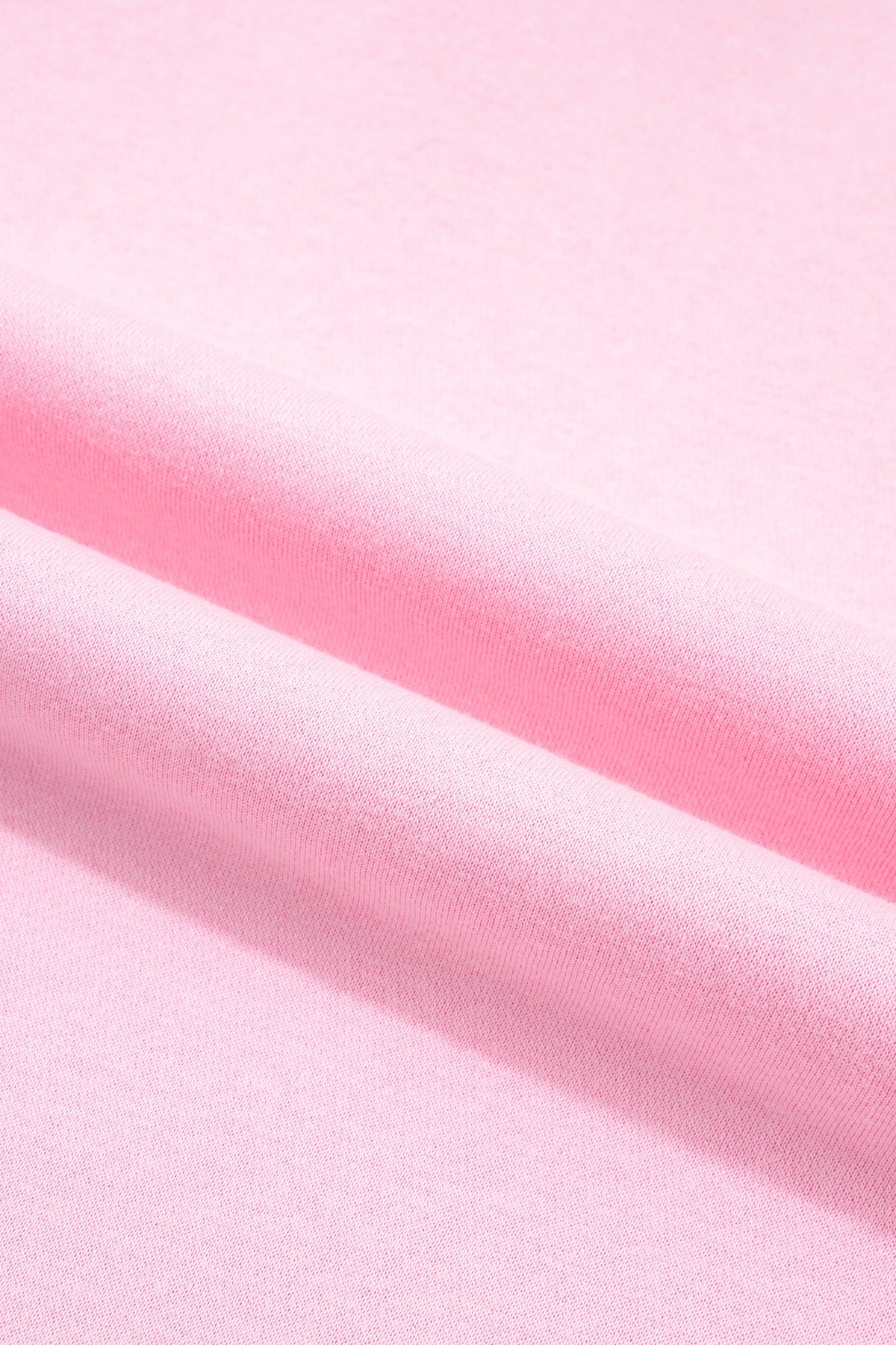 Phoebe Pink Colorblock Polka Dot Contrast Trim Oversized Sweatshirt