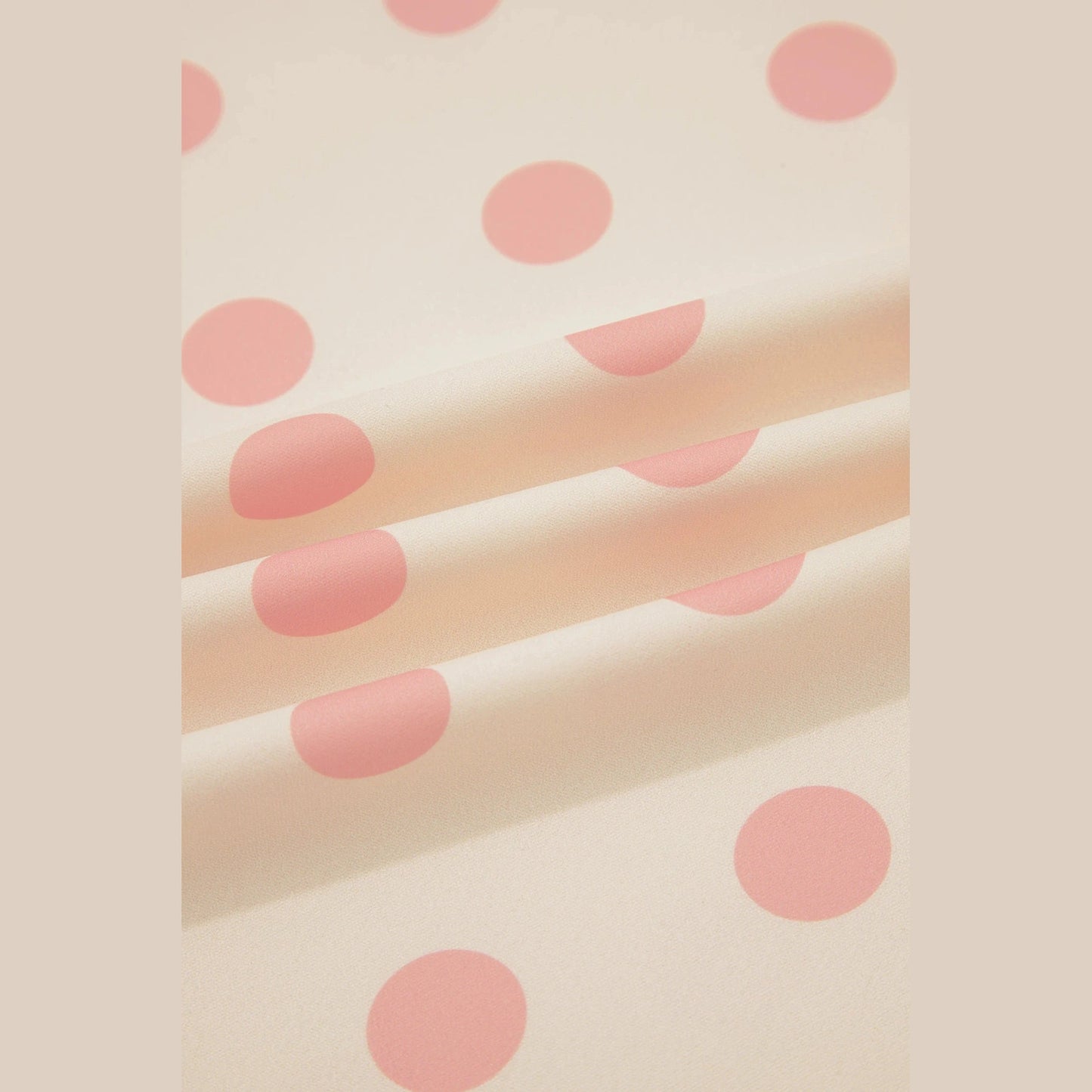 Yolanda Pink Polka Dot Print Patched Pocket Loose Pants