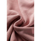 Andria Pink Lace Drawstring Pullover Hoodie and High Waist Pants Corduroy Suit