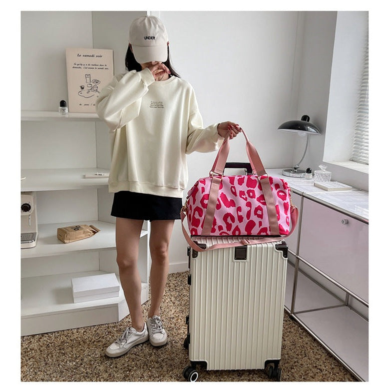 Cow Pattern Oxford Cloth Travel Bag - 2 Colors