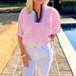 Destin Striped Collar Pop Top - 3 Colors