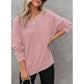 Latoya Oversized Waffle Knit Side Split Sweatshirt - 6 Colors