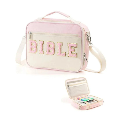 Bible Chenille Cover Bag - 4 Colors