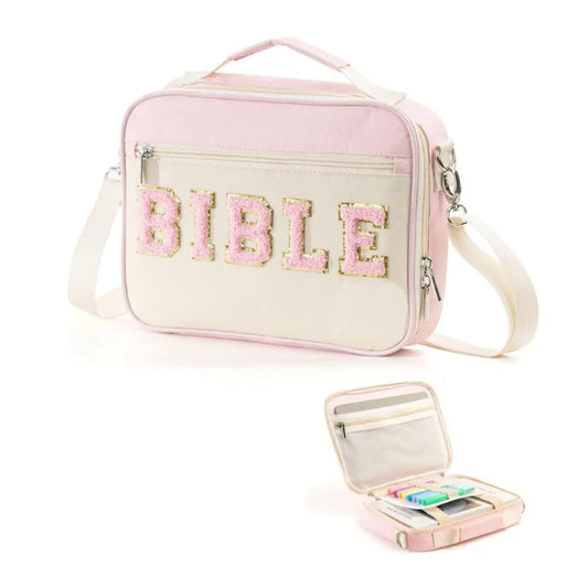 Bible Chenille Cover Bag - 4 Colors
