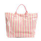 SALE!!!  Abril Glossy Candy-Stripe Shopper - 4 Colors