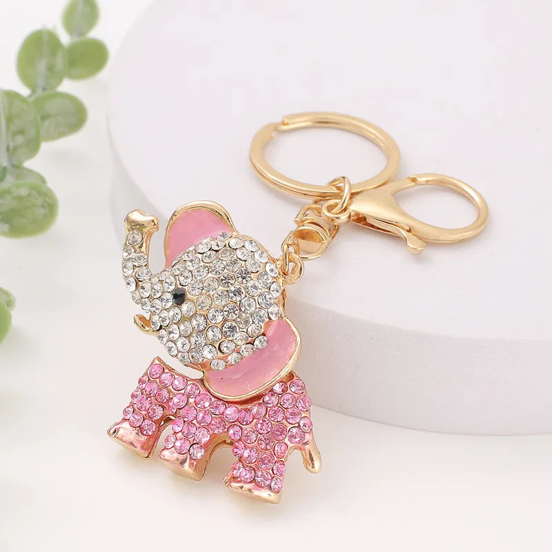 Elephant Rhinestone Bag Charm / Key Chain - 4 Colors