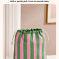 Adalyn Striped Travel Pouches for Makeup & Daily Essentials  - 6 Colors