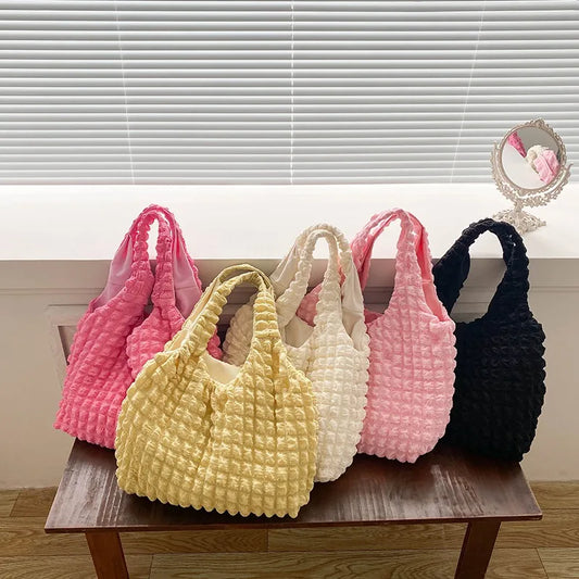 Pippa Waffle‑Style Everyday Tote - 5 Colors