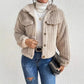 Polly Plush Fleece Button Up Jacket
