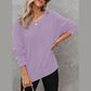 Latoya Oversized Waffle Knit Side Split Sweatshirt - 6 Colors