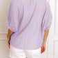 Destin Striped Collar Pop Top - 3 Colors