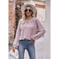 Larken Light Purple Tufted Neck Flounce Sleeve Top