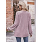Larken Light Purple Tufted Neck Flounce Sleeve Top