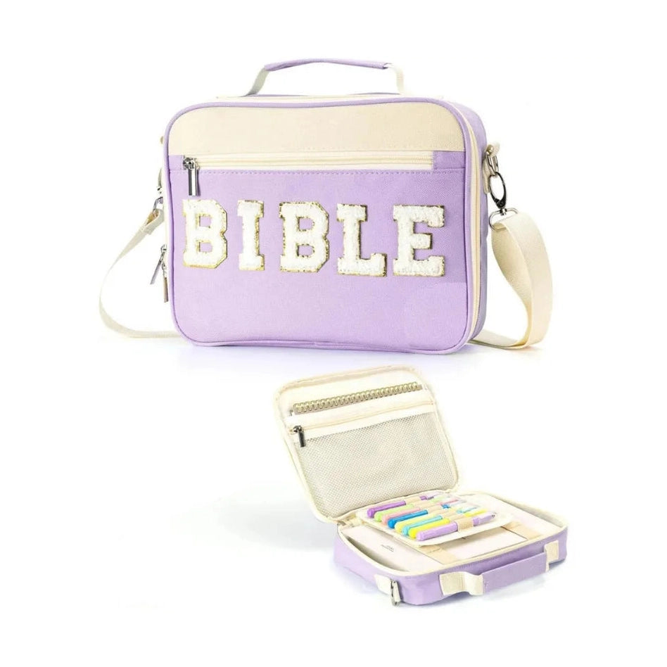 Bible Chenille Cover Bag - 4 Colors