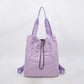 Adette Soft Quilted Convertible Nylon Backpack - 6 Colors