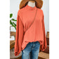 Ragda Russet Orange Swiss Dot Balloon Sleeve Loose Blouse