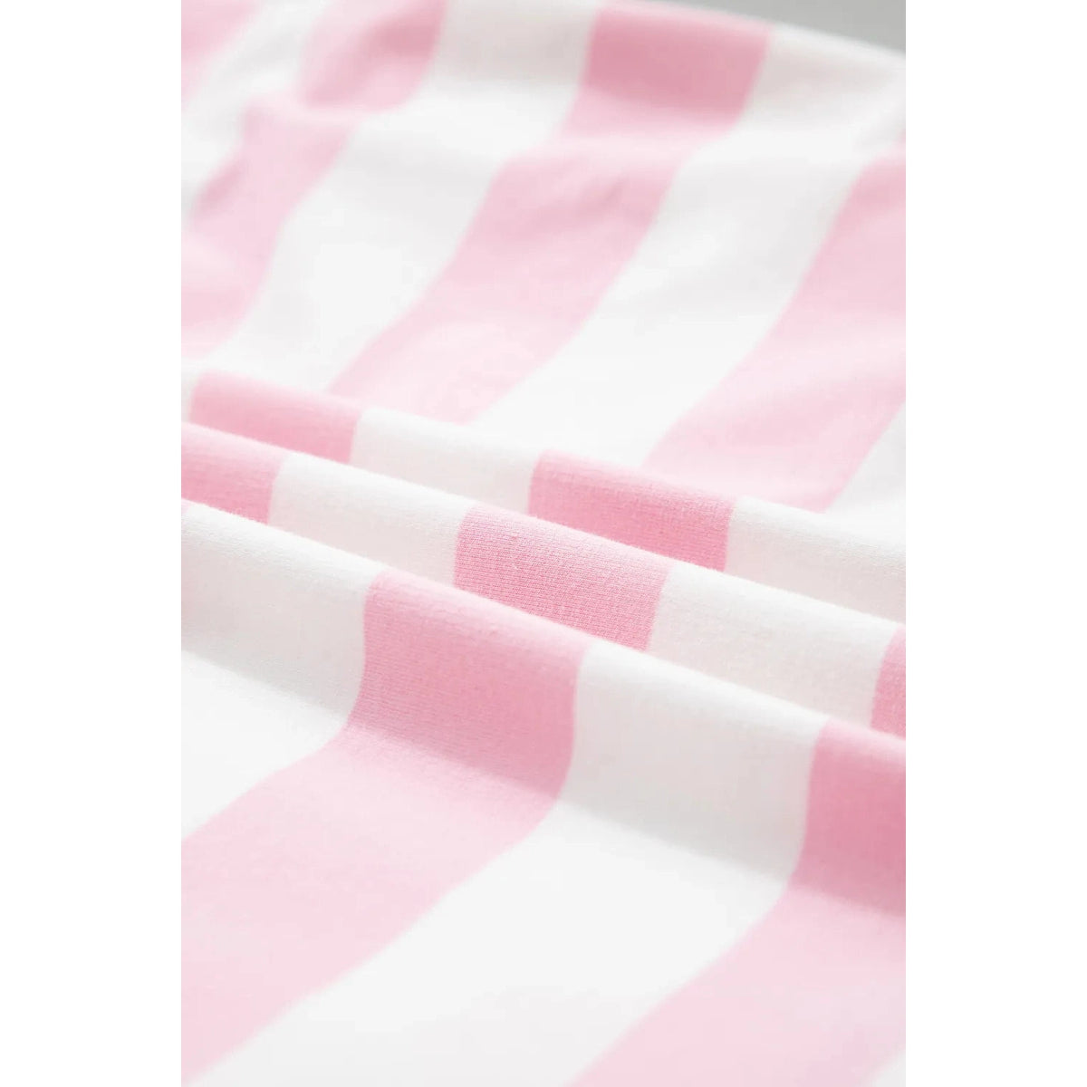 Ravyn Pink Stripe Color Block Patchwork Zip Long Sleeve Top Elastic Waist Pants Set