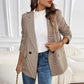 Rayann Checkered Slim Fit Button Up Blazer