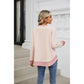 Raymi Pink Striped Round Neck Long Sleeve T-Shirt