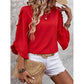 Manda Three-quarter Butterfly Sleeve Top - 5 Colors