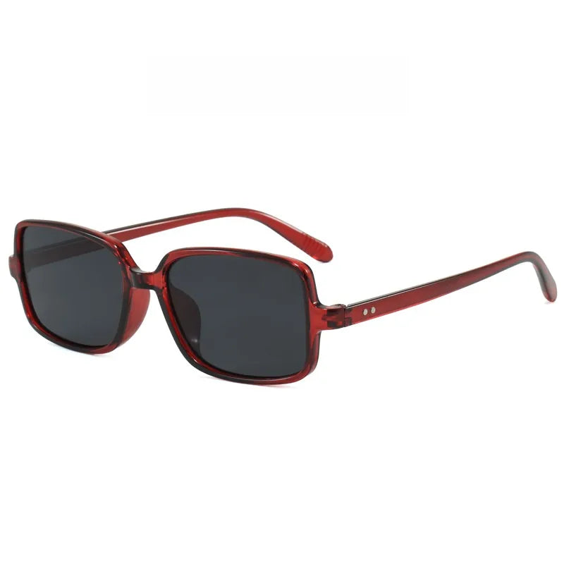 Oversized Scarlet Frames with Deep Tint