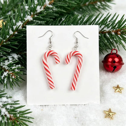 Candy Cane Earrings - 4 Colors