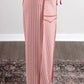 Chantel Red Plaid Contrast Trim Drawstring Elastic Waist Shift Pants
