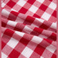 Cadence Red Gingham Plaid Tie Elastic Waist Shift Pants