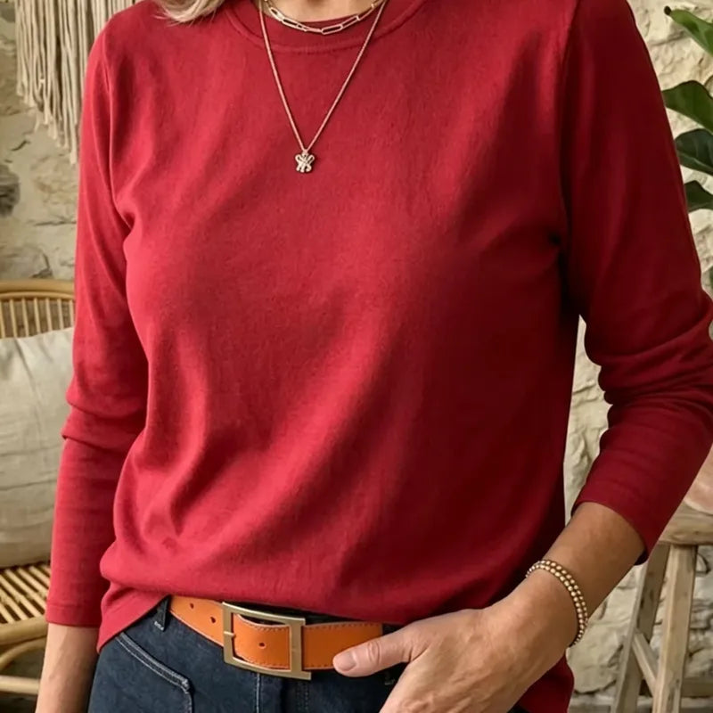 Ivyana Slim Fit Long Sleeve Tee Shirt - 7 Colors