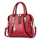 Jacie Croc‑Texture Handbag with Gold Charm - 4 Colors