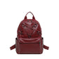 Chevelle Crisscross Stud Detail PU Leather Backpack - 4 Colors