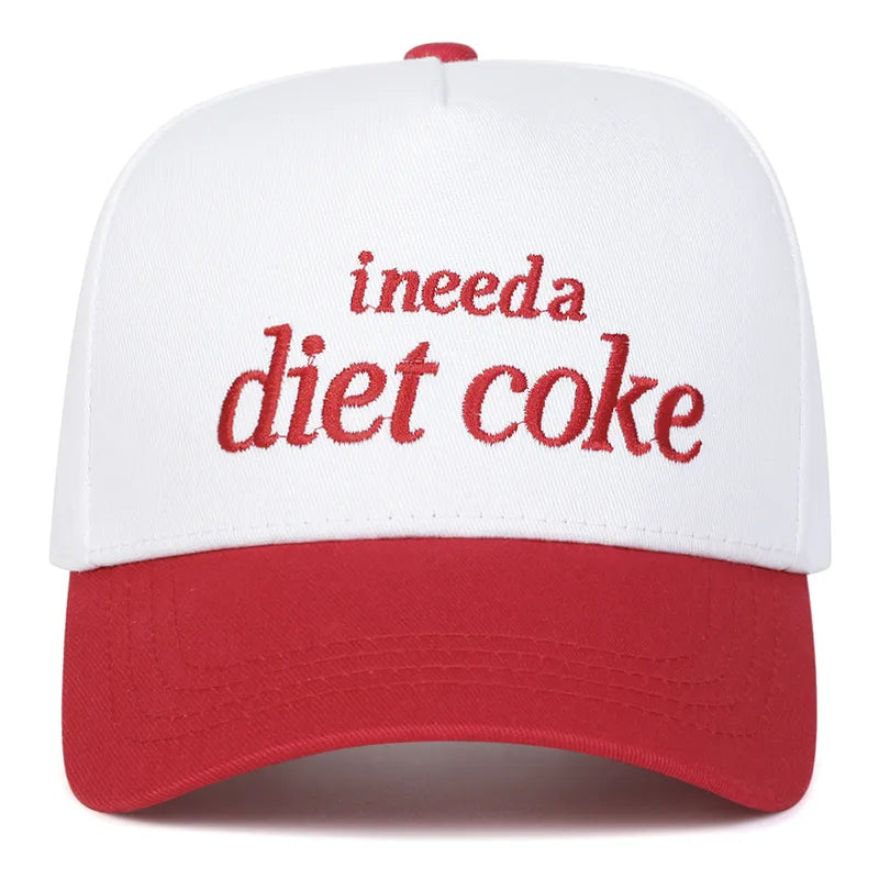 I Need a Diet Coke Embroidered Baseball Cap - 4 Colors