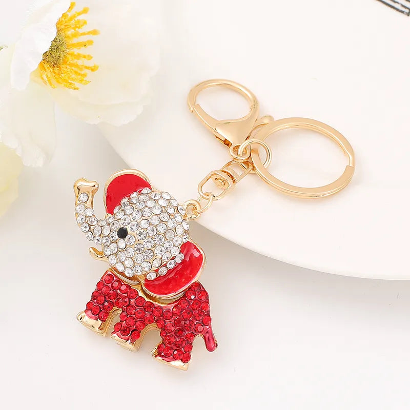 Elephant Rhinestone Bag Charm / Key Chain - 4 Colors
